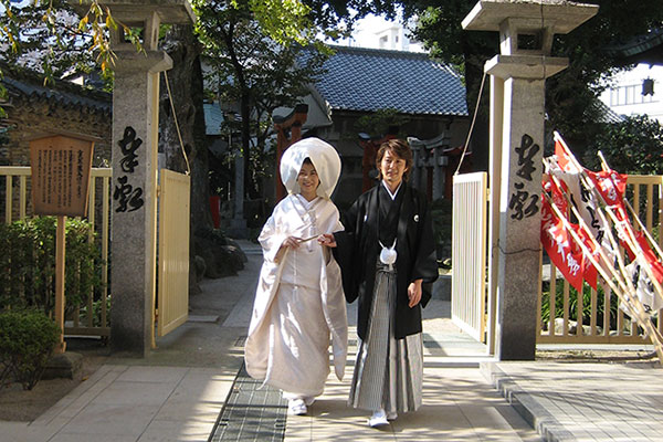 櫛田神社での結婚式