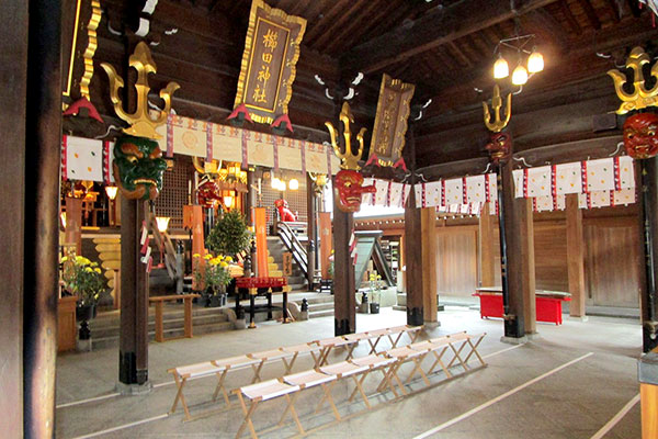 櫛田神社の本殿結婚式