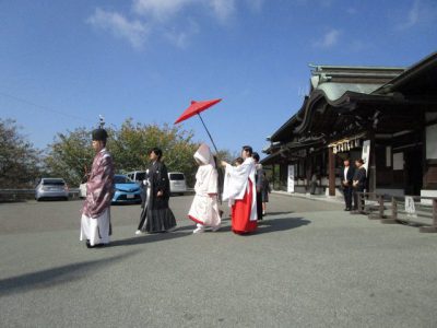 宮地嶽神社での神社挙式